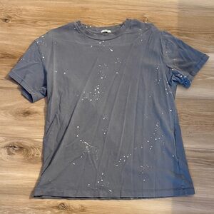 American eagle Gray Splatter T-Shirt